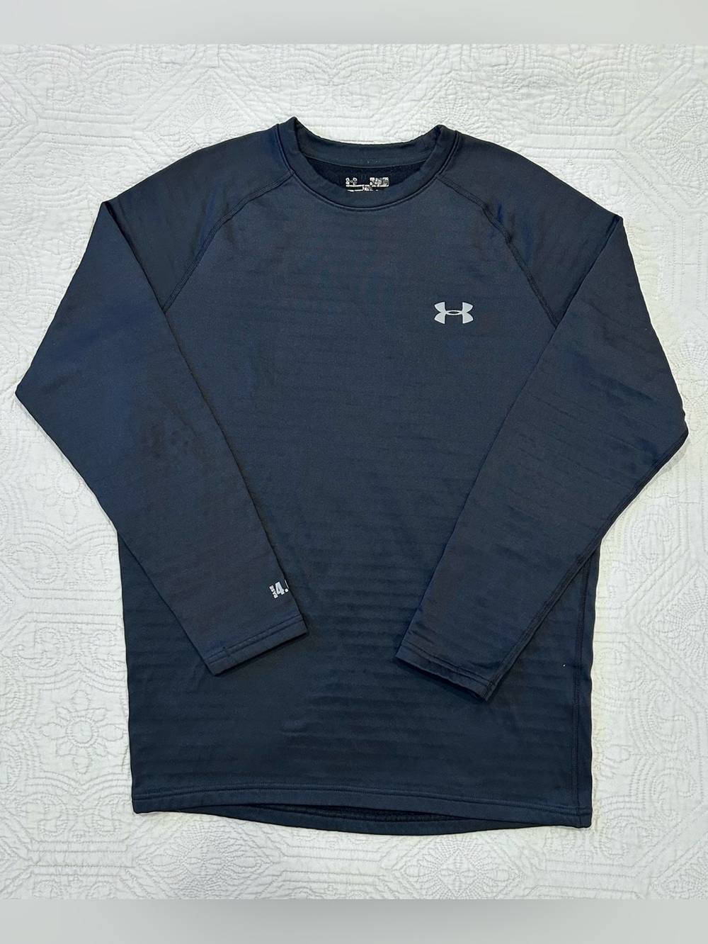 Under Armour Men’s Size XL Base 4.0 Coldgear Base Layer Thermal Crew Shirt Black